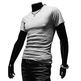 Mens Fashion Cotton Printing Tattoo Pattern Round Collar T Shirt(Assorted Size,Assorted Color)