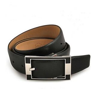 High Quality Genuine Leather Business Men Belt Spin Buckle 2 Color