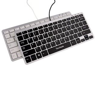 KU855 USB Wired Optical Chocolate Keyboard with Mousepad