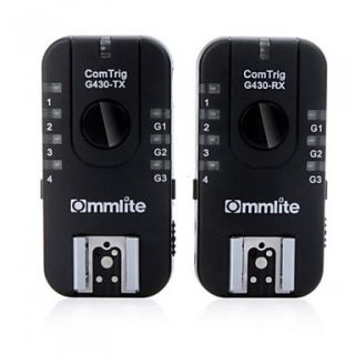 Commlite ComTrig 2.4Ghz wireless Multi functional Grouping Flash Trigger Remote Control G430 kit for Nikon