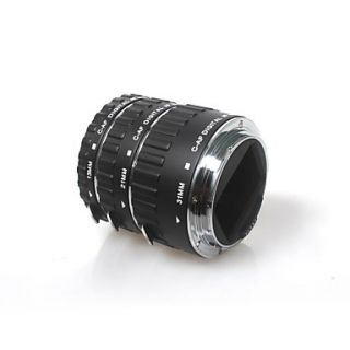 Commlite Electronic Metal Copper Mount TTL Auto Focus AF Macro Extension Tube/Ring for Canon