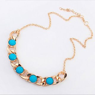 MISS U Womens Vintage Extravagant Colorful Sapphire Necklace