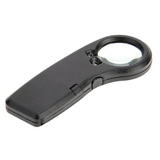 Portable 30X 30mm LED Jewelers Magnifying Glass Magnifier Microscope with Currency Detecting