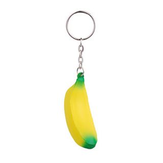 Banana Style Keychain with Soft Plastic Material