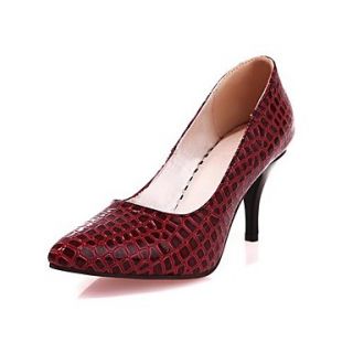 Patent Leather Womens Cone Heel Pumps Heels Shoes(More Colors)