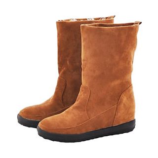 Suede Womens Low Heel Fashion Mid calf Boots(More Colors)
