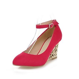 Suede Womens Wedge Heel Heels Pumps/Heels Shoes(More Colors)