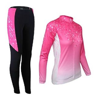 Arsuxeo Womens Cycling Long Sleeves Jersey (Tops Pants)