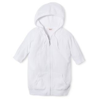 Mossimo Supply Co. Juniors Zip Hoodie Sweater   Fresh White XS(1)