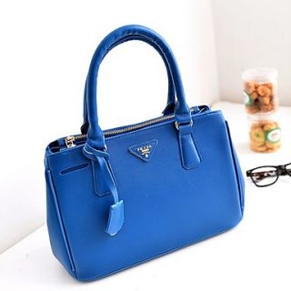 Fenghui WomenS Blue Korean Style Pu Leather Shoulder Bag Tote