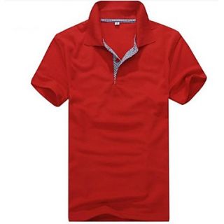 Mens Short Sleeve Casual Fashion wild Polo T Shirt C