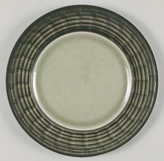 Pfaltzgraff Shadowbox Jade Salad Plate, Fine China Dinnerware   Embossed Green B