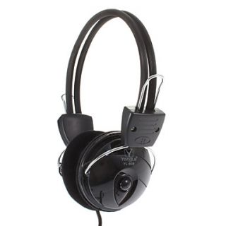 YO 810 3.5mm Stereo High Fidelity On ear Headphone with Mic(Black)