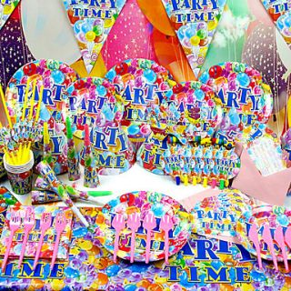 Party Time Party Supplies   Set of 84 Pieces