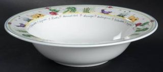 Mikasa Garden Lane 10 Round Vegetable Bowl, Fine China Dinnerware   Ultra Ceram