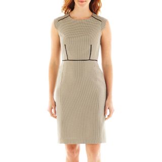 Nine & Co 9 & Co. Houndstooth Dress, Black/Ivory