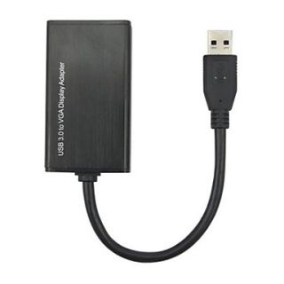 Aluminum Alloy Shell USB 3.0 to VGA Video Graphic Card Display External Cable Adapter for Windows 7 WIN 8