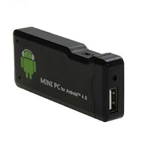 AK802 Mini Android 4.0 Media Player EU Plug / Wi Fi / HDMI / TF / USB   Black