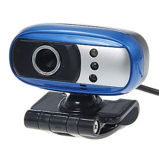 Rectangle Shaped Portable 8 Megapixel Webcam with Mic Night Vision LED