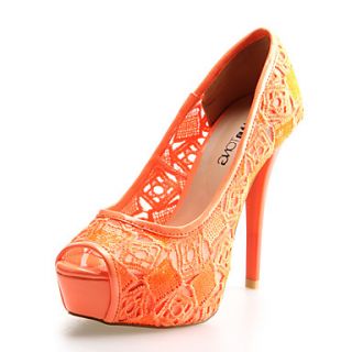 Lace Womens Stiletto Heel Peep Toe Pumps/Heels with Sequin Shoes(More Colors)