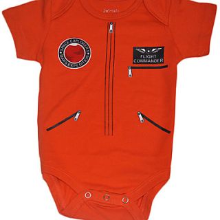 Doomagic KidsFashion Astronaut Romper(Orange)