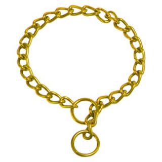 Platinum Pets Coated Chain Training Collar   Gold (22 x 2.5mm)