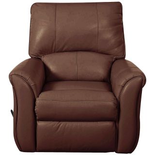 Olson Leather Recliner, Aspen Walnut