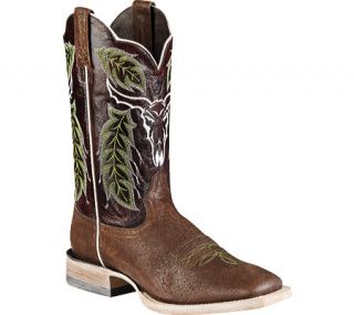Mens Ariat Outlaw   Chico Brown/Dark Bark Brown Full Grain Leather Boots