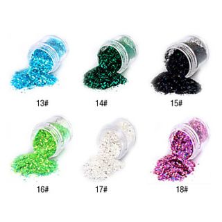 1PCS Hexagonal Glitter Tablets Nail Art Decorations NO.13 18(Assorted Colors)