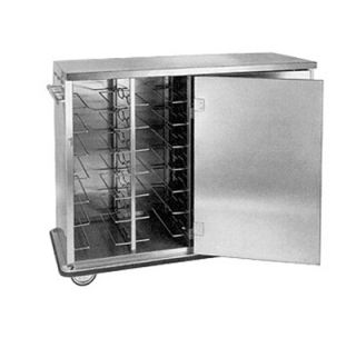 FWE   Food Warming Equipment Patient Tray Cart, 2 Door, 12 Removeable & Adj. Rod Type Slides, Stainless.