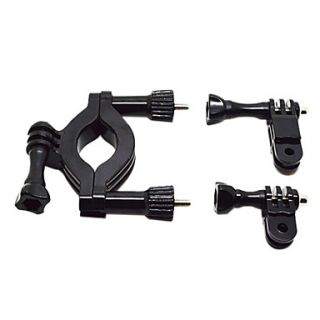 Motorcycle Cycling Black Helmet Extension Arm Fromt Mount 3.5 6.35cm For GoPro