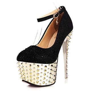 Leatherette Womens Stiletto Heel Platform Pumps/Heels Shoes