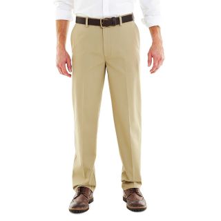 St. Johns Bay Worry Free Slider Relaxed Fit Flat Front Pants, British Khaki,