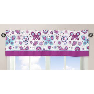 Sweet Jojo Designs Spring Garden Window Valance (Purple/ turquoise/ whiteImportedThe digital images we display have the most accurate color possible. However, due to differences in computer monitors, we cannot be responsible for variations in color betwee