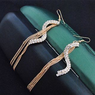 Womens New Style Fashion Gemmy S Shaped Hook With Tassels