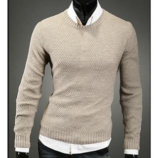 Mens Pure Color Long Sleeve Cardigan