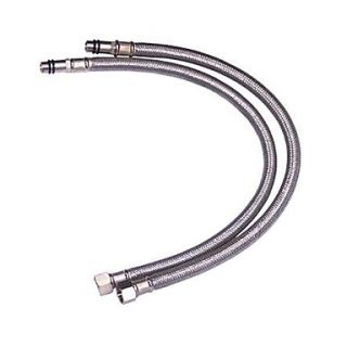 2 Stainless Steel Flexible G1/2 Faucet Water Supply Hoses (0913 5D76)