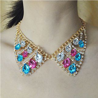 Womens Fake Collar Shape Necklace