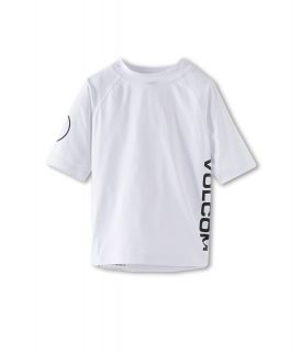 Volcom Kids Solid S/S Thrashguard Boys Swimwear (White)