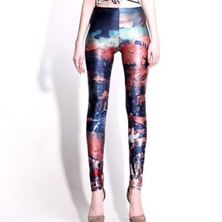 Elonbo Paradise Lost Style Digital Painting High Women Free Size Waisted Stretchy Tight Leggings