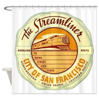  City of San Francisco   Streamliner Shower Curtain  Use code FREECART at Checkout