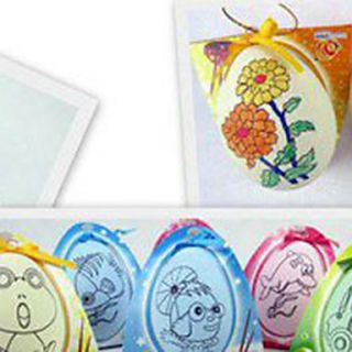 2.8H DIY Plastic Festival Easter Egg in Color With Free Paint(1pc)