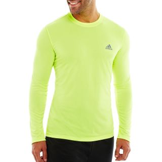 Adidas climalite Long Sleeve Tee, Electricity, Mens