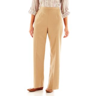 Alfred Dunner Circle Oaks Pull On Pants   Plus, Camel, Womens