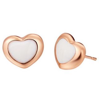 Sweet Gold Plated Gold Heart Shape Womens Earring(More Colors)
