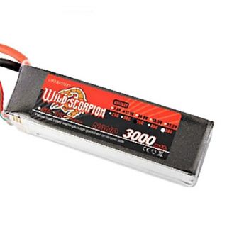 Wild Scorpion 11.1V 3000mAh 35C Li po Battery(T Plug)