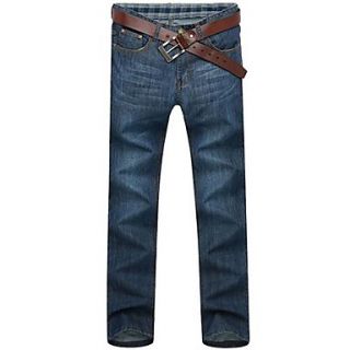 Mens New Casual Wash Straight Jeans