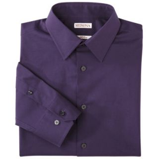Merona Mens Tailored Fit Dress Shirt   Purple S