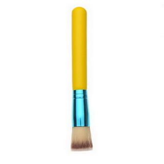 1PCS Pro Yellow Long Handle Nail Art Dusting BrushTwo Tone Nylon Hair 1#