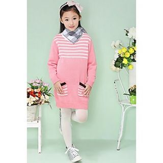 Girls Lovely Cotton Stripes Long Sleeve Sweaters